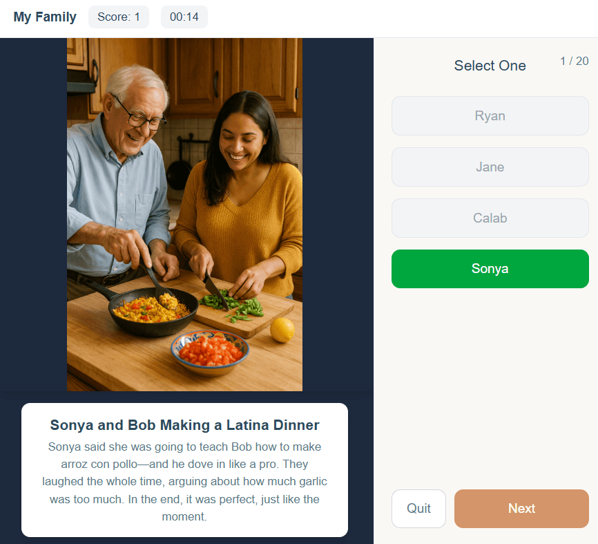 Memory Bright Game Mode